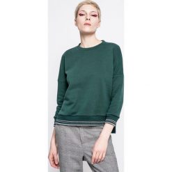 Answear - Bluza Sporty Fusion. Zielone bluzy sportowe damskie marki ANSWEAR, s, z bawełny, bez kaptura. W wyprzedaży za 49,90 zł.