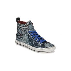 Buty Diesel EXPOSURE STRIPE. Niebieskie trampki męskie Diesel, bez wzorów, bez zapięcia. Za 527,20 zł.