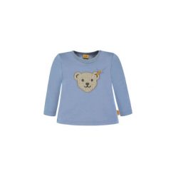 Steiff Boys Bluzka, niebieski - Gr.Niemowlę (0 - 6 miesięcy). Niebieskie bluzy niemowlęce marki Steiff, z aplikacjami, z elastanu. Za 119,00 zł.
