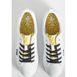 Buty sneakersy Smiley - Biały. Białe sneakersy damskie Sinsay. Za 69,99 zł.