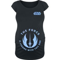 Star Wars The Force Is Strong With This One Koszulka damska czarny. Czarne t-shirty damskie Star Wars, l, z motywem z bajki, z okrągłym kołnierzem. Za 79,90 zł.