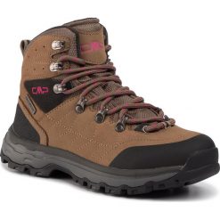 Trekkingi CMP - Sheliak Wmn Trekking Shoes Wp 39Q4886 Desert P613. Pomarańczowe trapery damskie CMP, ze skóry, bez obcasa, bez zapięcia. W wyprzedaży za 259,00 zł.