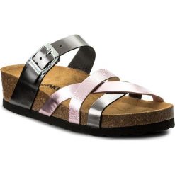 Chodaki damskie: Klapki DR. BRINKMANN - 701145 Anthrazit/Rose 9