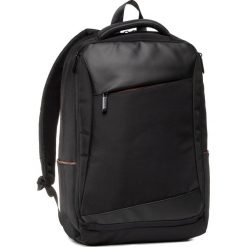 Plecak LANETTI - BMP-S-045-10-03 Black. Czarne torby męskie skórzane Lanetti, bez wzorów, z tworzywa sztucznego. Za 179,99 zł.
