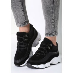 Czarne Sneakersy My Beat. Czarne buty sportowe damskie marki Inny, z materiału. Za 89,99 zł.