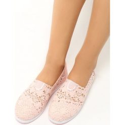 Trampki damskie slip on: Różowe Tenisówki Solivagant