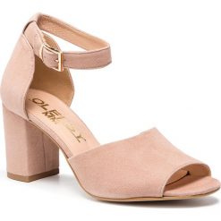 Sandały OLEKSY - 652/809 Zamsz Cappuccino. Brązowe klapki damskie Oleksy, bez wzorów, ze skóry, bez obcasa, na obcasie. W wyprzedaży za 209,00 zł.