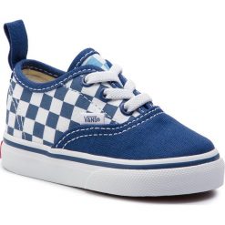 Tenisówki VANS - Authentic Elastic VN0A38E8VDX1 (Checkerboard) True Navy. Niebieskie trampki chłopięce Vans, bez wzorów, z materiału, bez zapięcia. W wyprzedaży za 119,00 zł.