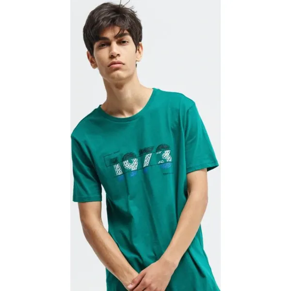 Lotto Koszulka Gilberto , zielony, rozmiar L. Zielone koszulki męskie Lotto, s, z nadrukiem, z bawełny, z włoskim kołnierzykiem, bez rękawów. Za 59,99 zł.