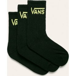 Vans - Skarpetki (3-pack). Czarne skarpetki damskie Vans, z nadrukiem, z elastanu. Za 79,90 zł.