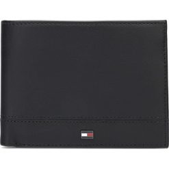 Tommy Hilfiger Essential Portfel Czarny. Czarne portfele męskie TOMMY HILFIGER, bez wzorów, ze skóry. Za 324,95 zł.