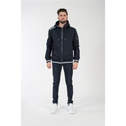 Bluza w kolorze granatowym. Niebieskie bluzy męskie American College, xs, z aplikacjami, z materiału, z kapturem, bez rękawów, bez kaptura. W wyprzedaży za 132,95 zł.