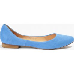 Baleriny damskie: Baleriny niebieskie Camila