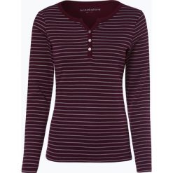 Brookshire - Damska koszulka z długim rękawem, czerwony. Czerwone t-shirty damskie brookshire, xxl, w paski, z bawełny, z kołnierzem typu henley. Za 99,95 zł.