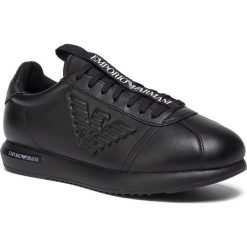 Sneakersy EMPORIO ARMANI - X4X260 XL709 B133 Blk/Blk/Blk/Blk/Whit. Czarne sneakersy męskie Emporio Armani, bez zapięcia. Za 839,00 zł.