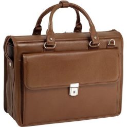 Teczka skórzana męska na laptopa 15,4" Mcklein Gresham 15974 brązowa - Brązowy. Pomarańczowe torby męskie skórzane Mcklein, w paski, ze skóry, klasyczne. Za 1028,02 zł.