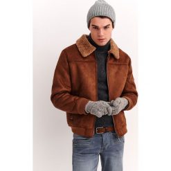 CZAPKA MĘSKA. Szare czapki męskie Top Secret, na zimę, bez wzorów, z dzianiny. Za 39,99 zł.