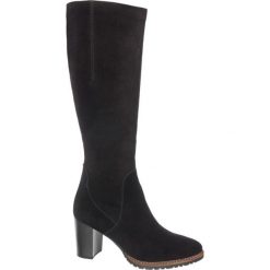 Kozaki damskie 5th Avenue czarne. Czarne bez kategorii marki 5th Avenue, z materiału, na obcasie. Za 255,92 zł.