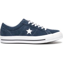Converse One Star OX Tenisówki Niebieski. Niebieskie trampki męskie Converse, bez wzorów, ze skóry, retro, bez zapięcia. Za 412,95 zł.