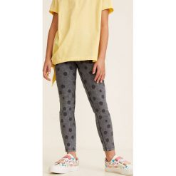 Mango Kids - Legginsy dziecięce Ritimt 104-164 cm. Szare spodnie dziewczęce Mango Kids, bez wzorów, z elastanu. Za 59,90 zł.
