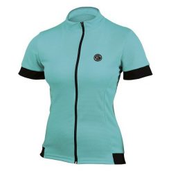 Etape Koszulka Rowerowa Donna Aqua M. Niebieskie topy sportowe damskie marki Etape, m, bez wzorów, bez kołnierzyka, bez rękawów, bez kaptura. Za 129,00 zł.