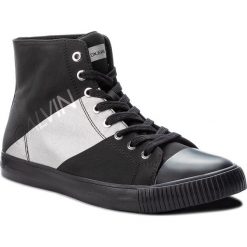 Trampki CALVIN KLEIN JEANS - Antani SE8591 Black/SIlver. Czarne półbuty męskie Calvin Klein Jeans, bez wzorów, z jeansu, bez zapięcia. W wyprzedaży za 339,00 zł.