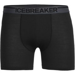 Icebreaker Mens Anatomica Boxers Black/Monsoon M. Czarne majtki męskie marki Icebreaker, z wełny. W wyprzedaży za 125,00 zł.
