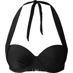 Biustonosz bikini na fiszbinach bonprix czarny. Czarne stroje kąpielowe damskie bonprix, bez wzorów. Za 69,99 zł.