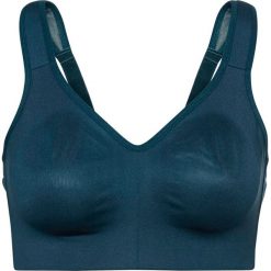 Biustonosz sportowy LEVEL 2 bonprix ciemnoniebieski. Niebieskie biustonosze sportowe damskie bonprix, bez wzorów, do biegania. Za 64,99 zł.