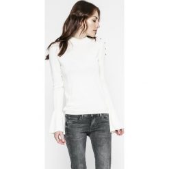 Pepe Jeans - Sweter. Białe kardigany damskie marki Pepe Jeans, s, z bawełny. W wyprzedaży za 139,90 zł.