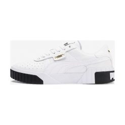 Puma Cali Tenisówki Biały. Białe trampki i tenisówki damskie Puma, bez wzorów, ze skóry, bez zapięcia. Za 395,95 zł.