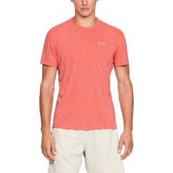 Under Armour Streaker Twist Koszulka Pomarańczowy. Pomarańczowe podkoszulki męskie Under Armour, s, bez wzorów, z elastanu, bez kołnierzyka, krótkie. Za 188,95 zł.