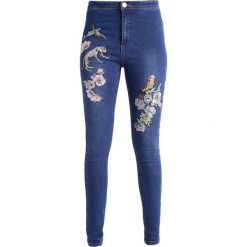 Lost Ink B&&B EMBROIDERY Jeans Skinny Fit mid denim. Niebieskie jeansy damskie marki Lost Ink, z elastanu. W wyprzedaży za 159,20 zł.