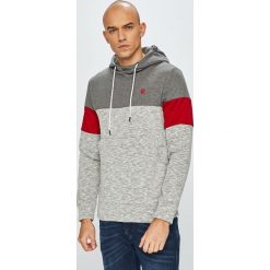 Jack & Jones - Bluza. Szare bluzy męskie Jack & Jones, m, bez wzorów, z bawełny, z kapturem, bez rękawów, z kapturem. W wyprzedaży za 69,90 zł.