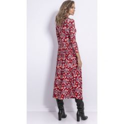 Sukienka F824. Sukienki damskie Fobya, m, bez wzorów, eleganckie, z golfem, z długim rękawem, długie, maxi. Za 170,99 zł.