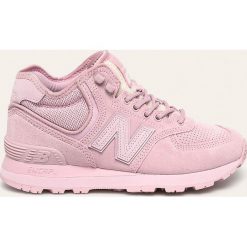 New Balance - Buty WH574BF. Różowe buty sportowe damskie New Balance, bez wzorów, ze skóry, sportowe. W wyprzedaży za 299,90 zł.