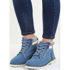 Granatowe Traperki Fashion Casual. Szare buty zimowe damskie Born2be, na płaskiej podeszwie. Za 109,99 zł.