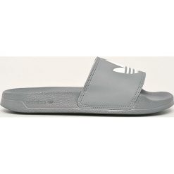 Adidas Originals - Klapki. Szare klapki damskie adidas Originals, bez wzorów, z materiału, bez obcasa, na obcasie. Za 129,90 zł.