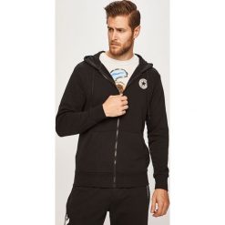 Converse - Bluza. Czarne bluzy męskie Converse, xxl, z nadrukiem, z bawełny, z kapturem, bez rękawów, z kapturem. Za 239,90 zł.