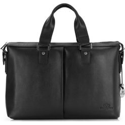 Torba na laptopa. Czarne torby na laptopa Wittchen, w paski, ze skóry, eleganckie. W wyprzedaży za 999,00 zł.