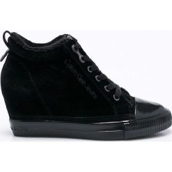 Calvin Klein Jeans - Buty. Czarne buty sportowe damskie marki Calvin Klein Jeans, z jeansu. Za 449,90 zł.