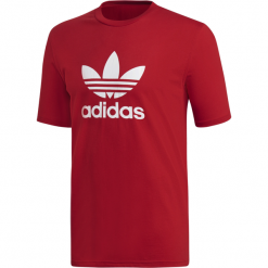 Koszulka adidas Originals Trefoil DX3609. Koszulki męskie Adidas, m, bez wzorów, z bawełny, street, z kontrastowym kołnierzykiem, z krótkim rękawem, krótkie. W wyprzedaży za 89,99 zł.