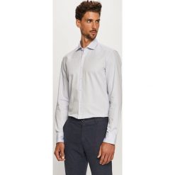 Baldessarini - Koszula. Niebieskie koszule męskie Baldessarini, bez wzorów, z bawełny, eleganckie, z włoskim kołnierzykiem, z długim rękawem. Za 429,90 zł.