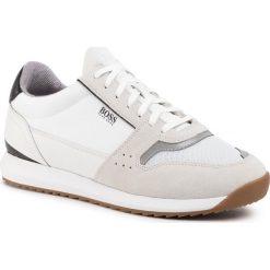 Sneakersy BOSS - Sonic 50428381 10214574 01 White 100. Białe sneakersy męskie Boss, na co dzień, bez wzorów, z zamszu, klasyczne, bez zapięcia. Za 849,00 zł.