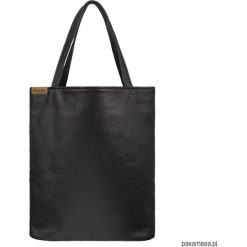 Shopper XL torba czarna z teksturą na zamek. Czarne shopper bag damskie Pakamera, na ramię. Za 155,00 zł.