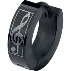 Kolczyki damskie: Rock-Silver Music Note Kolczyki standard