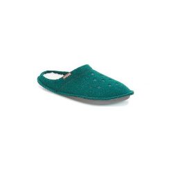 Buty Crocs CLASSIC SLIPPER. Zielone klapki damskie Crocs, bez wzorów, bez obcasa. Za 103,20 zł.