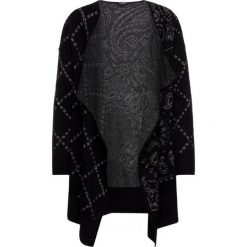 Kardigan Desigual Memphis Negro 19WWJF24. Czarne swetry damskie Desigual, m, bez wzorów, z poliesteru, bez rękawów, bez kaptura. W wyprzedaży za 299,00 zł.