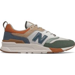 New Balance 997 Tenisówki Biały Brązowy. Pomarańczowe trampki męskie New Balance, bez wzorów, ze skóry, bez zapięcia. Za 464,95 zł.