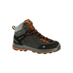 Buty trekkingowe wysokie TREK 100 męskie. Szare buty trekkingowe męskie QUECHUA, z poliesteru. Za 279,99 zł.